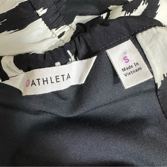 Athleta Ikat Bloom Ripple Maxi Dress Black White S - Picture 13 of 14